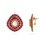 Laila Red Studs