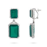 Kara Emerald Green Earrings
