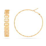 Linked Gold Hoops