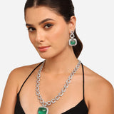 Marilyn Emerald Diamond Necklace