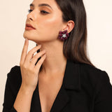 Blair Red Flower Earrings