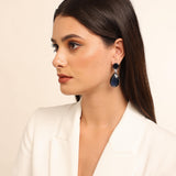 Blue Myra Drop Earrings