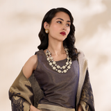 Antique Polki Double layered Necklace