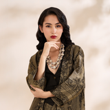 Antique Polki Double layered Necklace